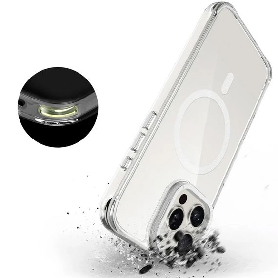 Чохол TPU Space Case Apex with Magnetic Fit для Apple iPhone 16 Pro Max (6.9") Silver | Зображення 5