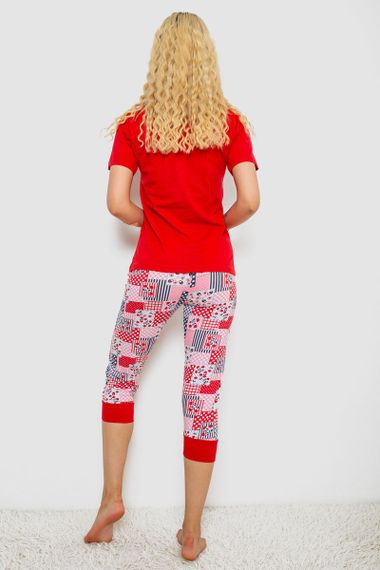 Пижама женская, цвет красный, 243R03677 | Зображення 3