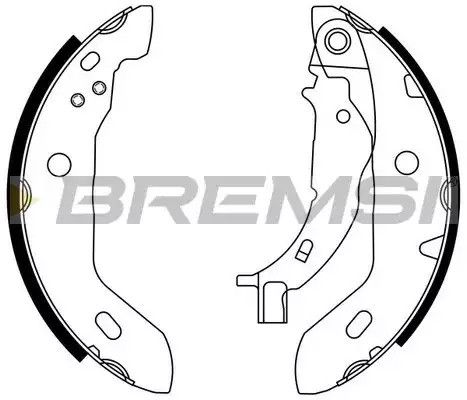 Колодки ручного гальма W168 97-04 (TRW), Bremsi (GF0304) | Зображення 2