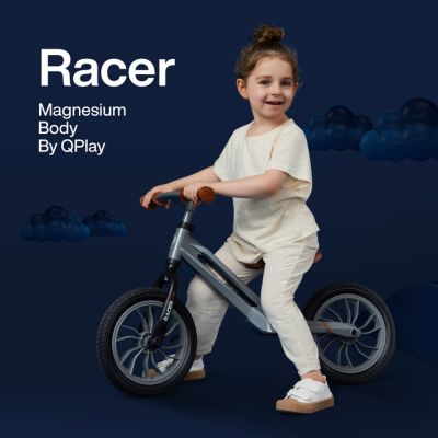 Беговел QPlay Racer с надувными колесами Red White (B-300RedWhite) | Зображення 2