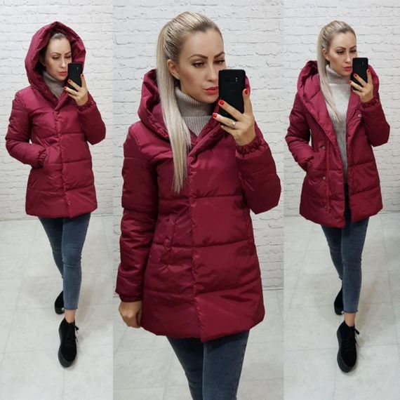 Демісезонна куртка, арт.1005 , колір бордо | Зображення 2