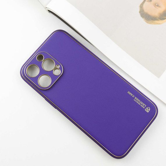 Шкіряний чохол Xshield для Apple iPhone 14 Pro Max (6.7") Фіолетовий / Ultra Violet | Зображення 2