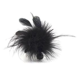 Метелочка Bijoux Indiscrets Pom Pom - feather tickler, Черный