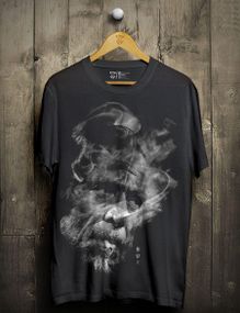 Футболка чоловіча з принтом повсякденна XL Чорний