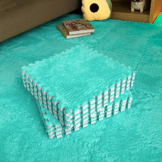 Підлога-пазл плюшевий 30х30х1см М'ятний SW-00002088 | Зображення 7