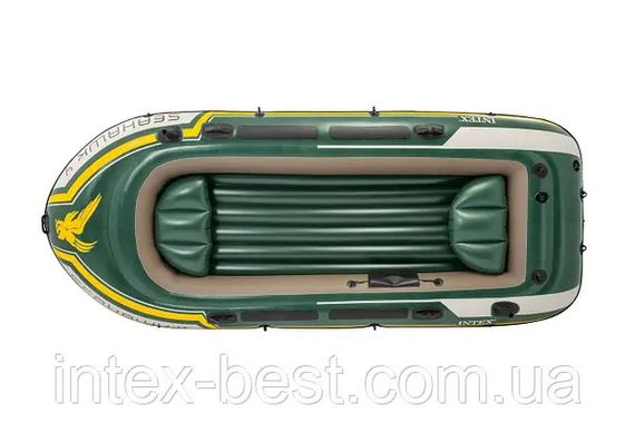 INTEX надувний човен 68351 seahawk 4 (351х145х48см), алюмінієві весла, насос | Зображення 3