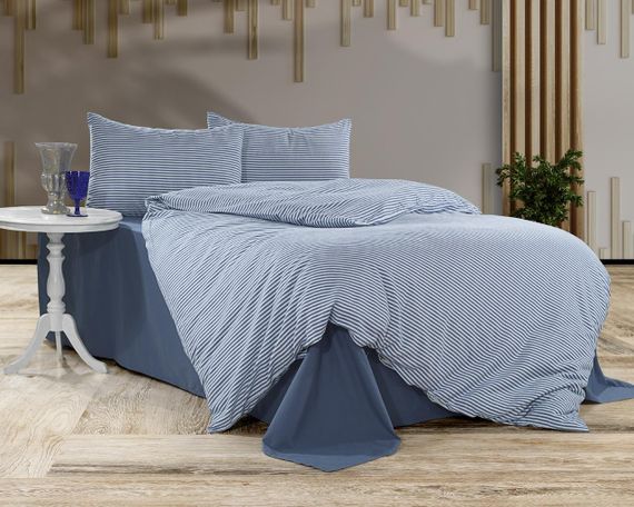 Комплект постельного белья Kayra Flanel 200×220 см Serit Mavi