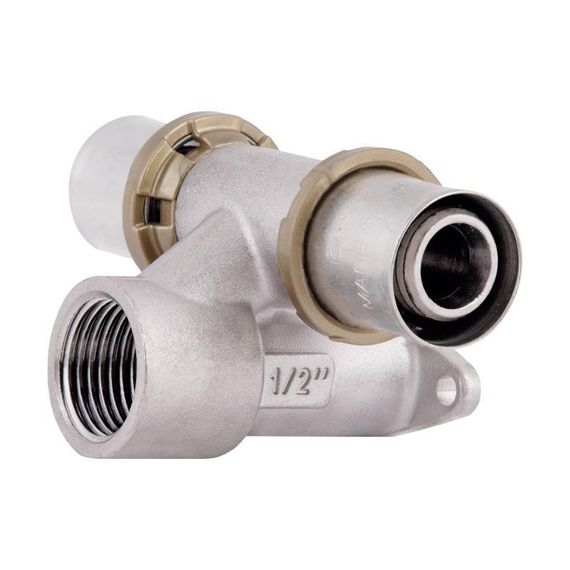 Прес-фітинг Icma-трійник 1/2" ух20 настінний прохідний No 422 | Зображення 3