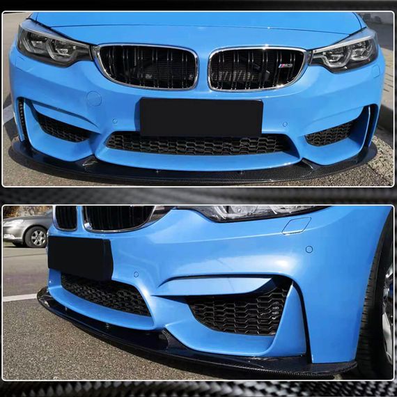 Накладка на передній бампер Lip V1 (для F80, Карбон) для BMW 3 серія F-30/31/34 2012-2019 рр | Зображення 2