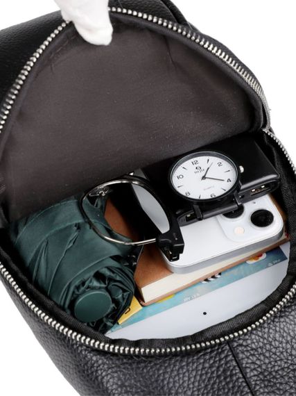 Чоловіча шкіряна сумка-слінг на одне плече TIDING BAG 83228 | Зображення 6