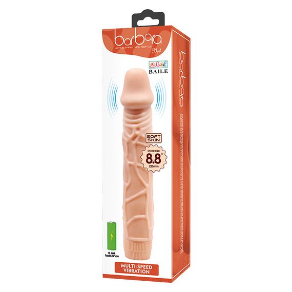 Вібратор BAILE BOB Vibrating Sofy Skin 22,5 cm Sex Aura | Зображення 3