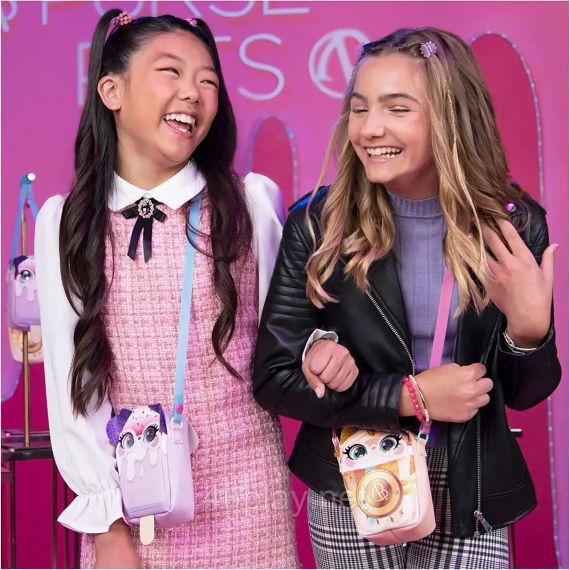 Интерактивная сумочка на пояс со светом Кошка Оригинал Purse Pets Catpuchino Interactive Pet Toy & Bag | Зображення 7