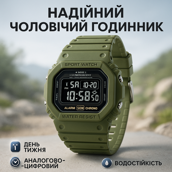 Мужские водонепроницаемые спортивные наручные часы skmei, Часы для мужчин с водозащитой DB-89
