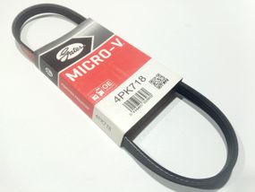 Ремінь генератора струмковий Logan 1.4-1.6 8v (без ГУР), GATES (4PK718) (6001548021/8200211651)