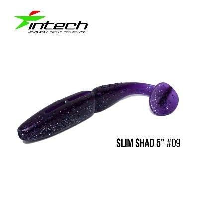 Силіконова приманка, Їстівний силікон Intech Інтеч Slim Shad 5" 5 шт #09