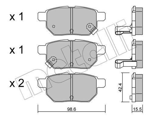 Колодки гальмівні задні Toyota Corolla Auris 06-14 IQ Urban Cruiser 09-15 Prius 12- Yaris 05- 22-0746-0 | Зображення 9