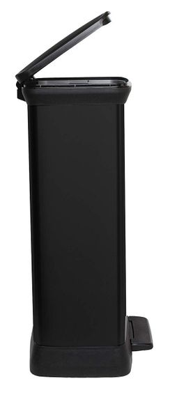 Контейнер для мусора с педалью Curver (Курвер) Deco bin 50 л (02162-01) Черный | Зображення 4