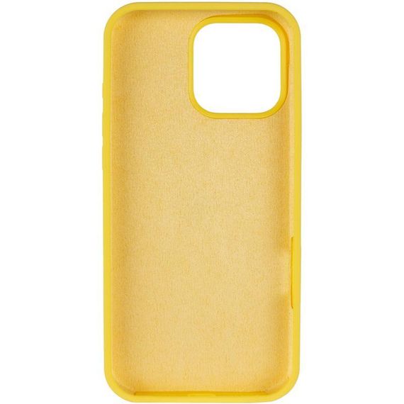 Чехол Silicone Case Full Protective (AA) для Apple iPhone 16 Pro Max (6.9") Желтый / Yellow | Зображення 2