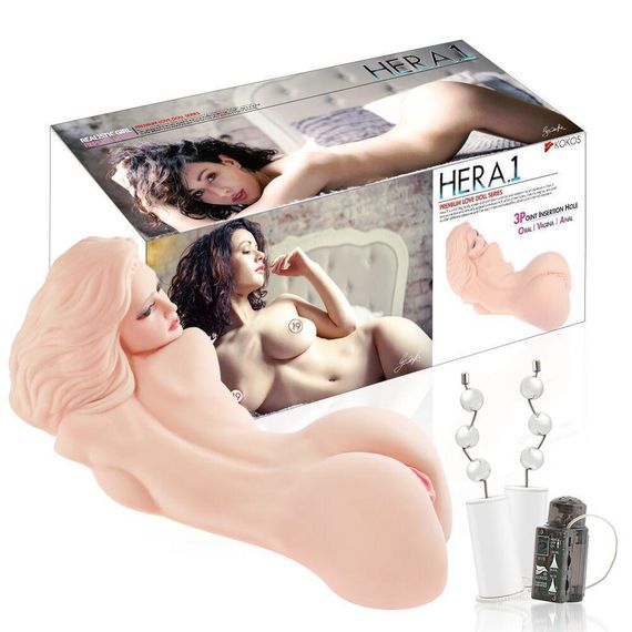 Мастурбатор Kokos Hera 1 2WayPlus з вібрацією й масажем Sex Aura | Зображення 8