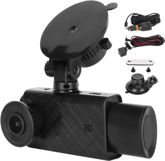 Автомобільний відеореєстратор з подвійною камерою 1920×1080P та 640×480P виявлення руху запис у циклі для передньої задньої зйомки | Зображення 7