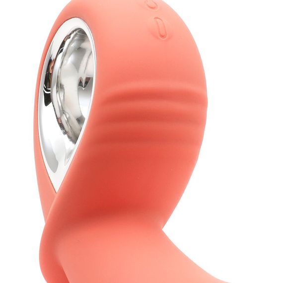 Анальний вібратор KisToy Klein Orange з кінчиком, що надувається, unisex, діаметр 3,5-5 см | Зображення 4