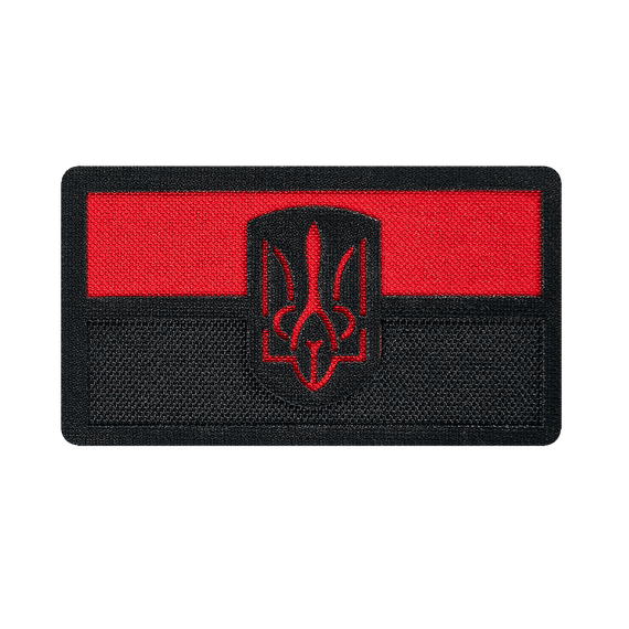 Прапор Camotec УПА з Тризубом (4.5*8) Чорно-червоний (9276)