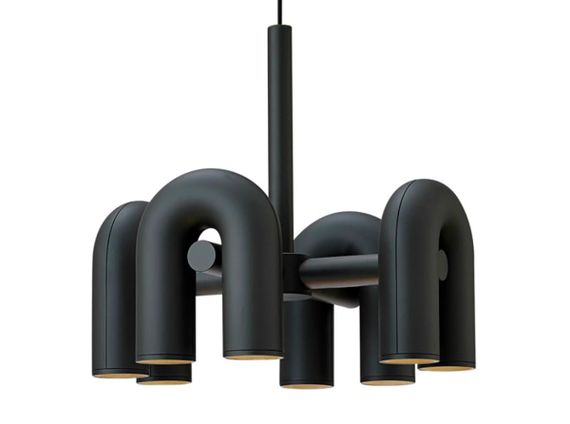 Люстра світлодіодна підвісна LED світильник для квартири на стелю лед 27118 Чорний 45-175х60х60 см.