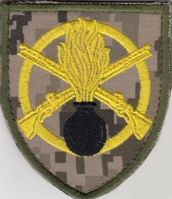 Шеврон 22 ОМПБ (пиксель желтый)