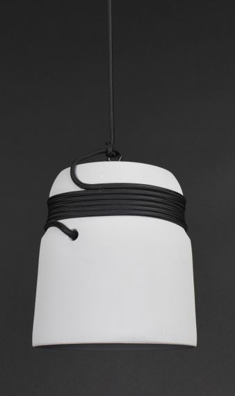 Люстра підвісна на 1 лампочку 27822 Чорний 30-180х18х18 см. | Зображення 7