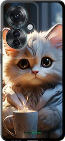 Чохол на Oppo Reno11 F Білий кіт "5646b-3671-2448"