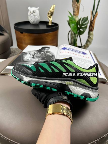 Мужские кроссовки Salomon XT-4 Carbon Black Green Silver весна / літо / осінь А3634 44 28 см | Зображення 1
