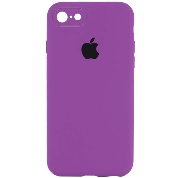 Чехол Silicone Case Square Full Camera Protective (AA) для Apple iPhone 6/6s (4.7") Сірий/Dark Gray Синій/Navy Blue