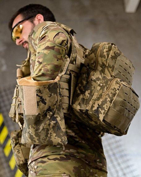 Плитоноска 4 точки быстрый сброс stragen   пиксель с рюкзаком ПП 7910 | Зображення 2