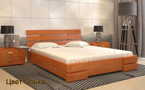 Деревянная кровать Дали Люкс с механизмом 160х190 см Arbor Drev 180х200 | Зображення 2