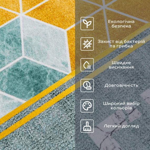 Вологопоглинаючий килимок куби "Welcome" 38*58CM*3MM (D) SW-00001561 | Зображення 3