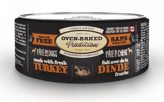 Вологий корм з індичкою для собак будь-якого віку Oven-Baked Tradition Dog Turkey, 156 гр
