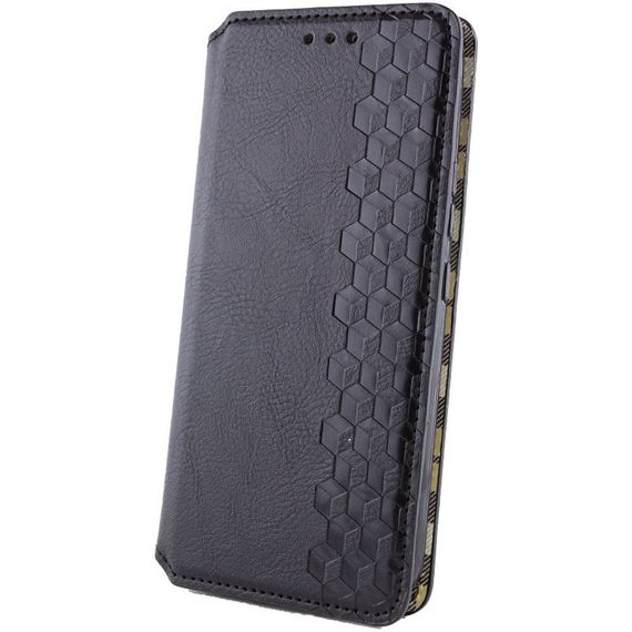 Кожаный чехол-книжка GETMAN Cubic (PU) для Xiaomi Redmi A5 / Poco C71 Черный | Зображення 1