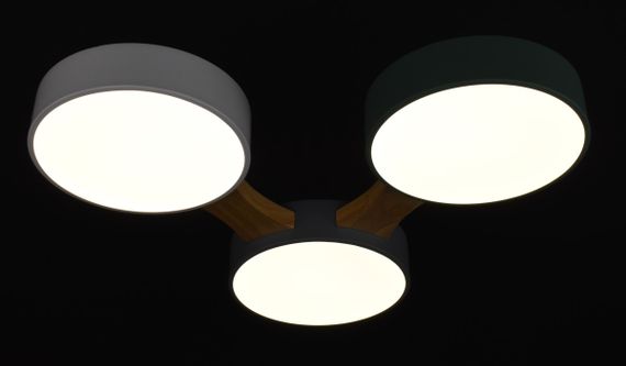 Люстра світлодіодна стельова LED світильник для квартири на стелю лед 27781 Білий 5х50х50 см. | Зображення 3