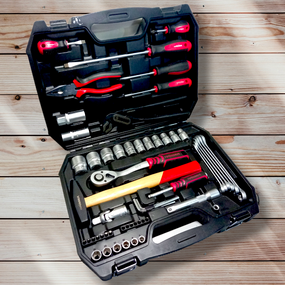 Набір інструментів професiйний 1/2" i 1/4" 58 од. HAISSER (арт.70181)