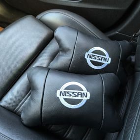 Подарунок автолюбителю Nissan, Підголівник-подушка для автомобіля під шию, Подушка для підтримки голови AT-44