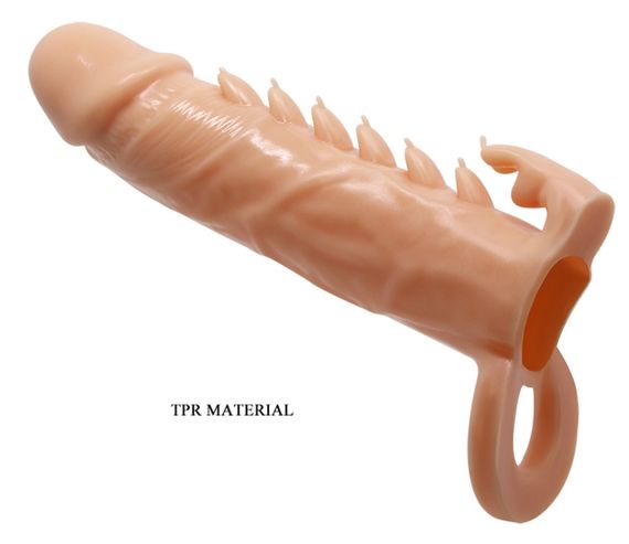 Подовжуюча насадка (подовжує на 4 см) PREETTY LOVE - Penis Sleeve Emmitt, BI-026246 Sex Aura | Зображення 2