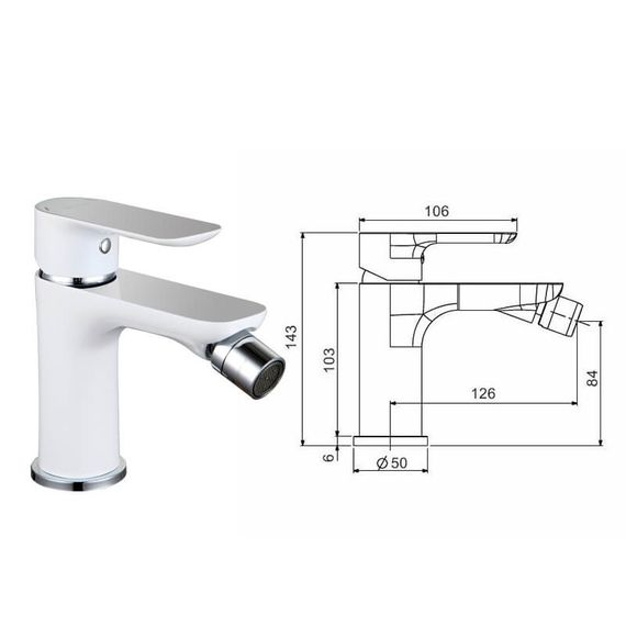 Змішувач для біде Gappo Noar G5048 | Зображення 1