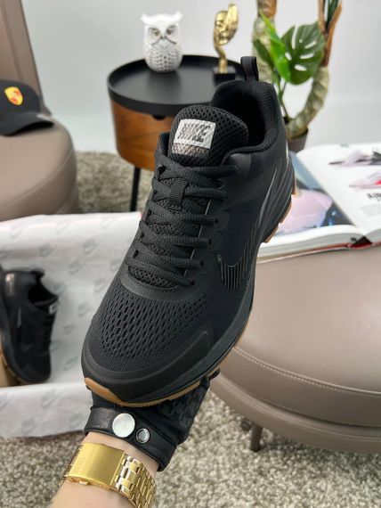 Чоловічі кросівки Zoom Structure 17x All Black Orange (текстиль) весна / літо / осінь 45 28,5 | Зображення 1