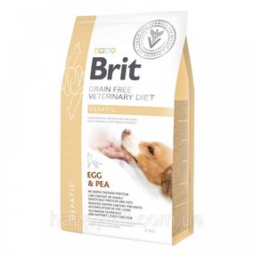 Беззерновой лечебный корм Brit VetDiet Hepatic для собак при болезнях печени, 2 кг