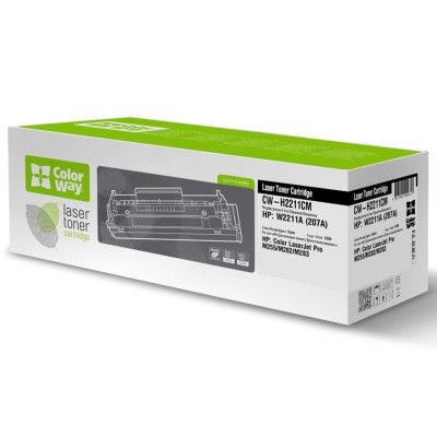Картридж ColorWay HP CLJ M255/M282/M283 Cyan W2211A (CW-H2211CM)