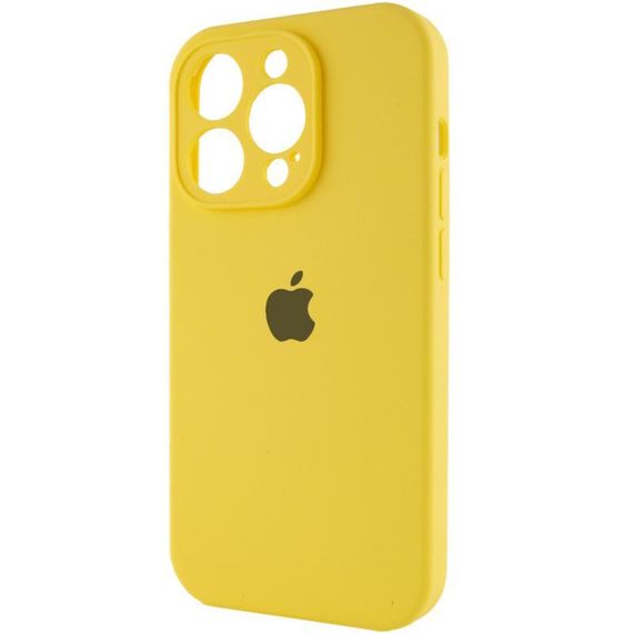 Чохол Silicone Case Full Camera Protective (AA) для Apple iPhone 15 Pro Max (6.7") Жовтий / Yellow | Зображення 2