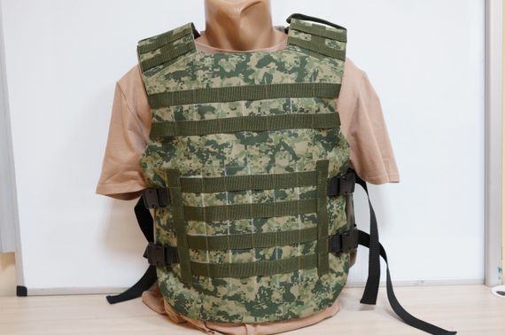 Жилет разгрузка под броне пластины (плиты) Плитоноска Tactic 4profi Нато стиль  Кордура Пиксель | Зображення 1