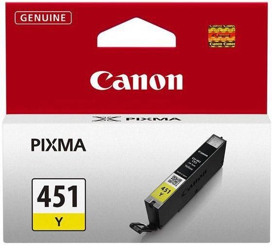 Картридж Canon CLI-451Y XL (Yellow) PIXMA MG5440/MG6340 (6475B001)