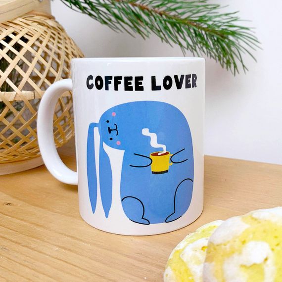 Кружка с принтом Coffee lover 330 мл (KR_23NY017)