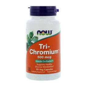Микроэлемент Хром NOW Foods Tri-Chromium 500 mcg 90 Veg Caps